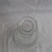 Carved blown glass decanter