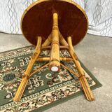 Petite table en rotin
