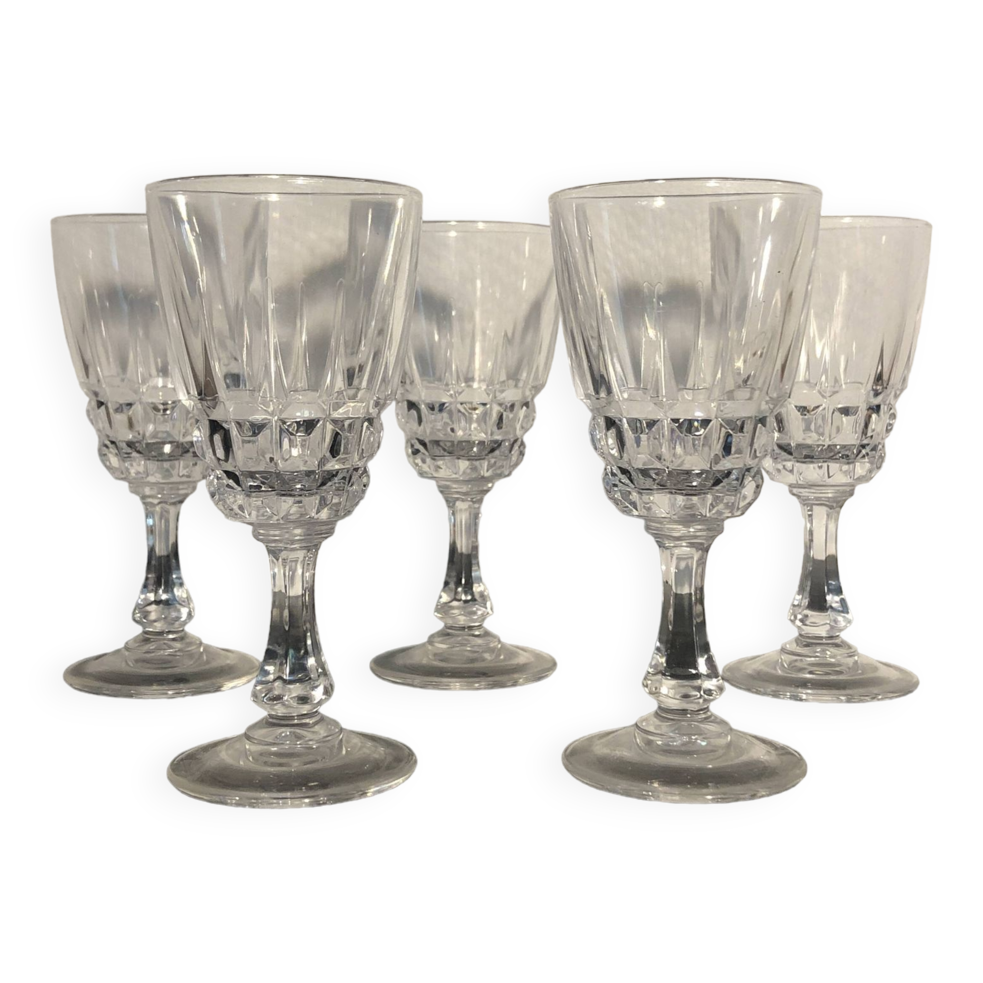 Crystal liquor glasses