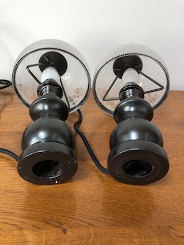 Vintage bedside lamps