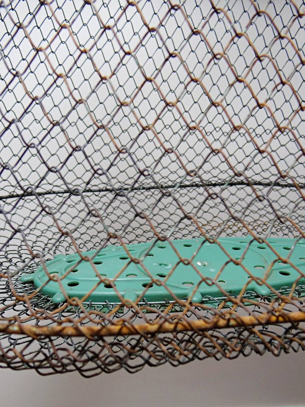 Vintage XL fishing net or basket Maillinox from the 80s-90s.