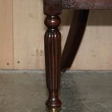 Original Regency office chair in leather and hardwood, style 1815.