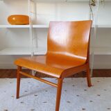 Scandinavian armchair in curved wood