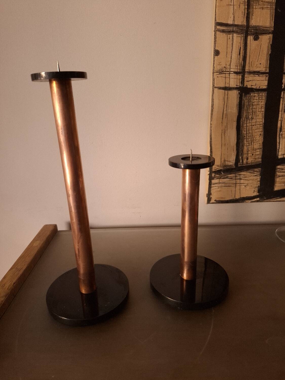Paire de bougeoirs , Manager design