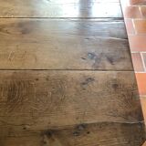 Old solid oak farmhouse table