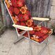 Vintage 1970s Kettler folding chair – pop floral print & structure