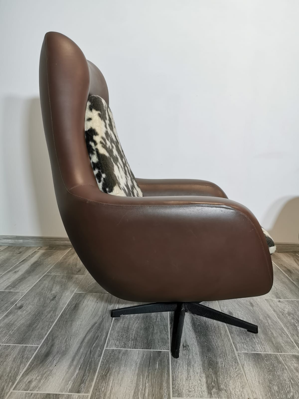 Mid century swivel armchairs