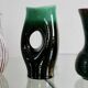 Set of 4 Accolay vases, signed ceramics, France, 1960s