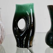 Set of 4 Accolay vases, signed ceramics, France, 1960s