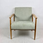 Vintage Danish Light Green Armchair, 1970s
