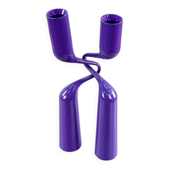 Menu candlestick in purple by Mikaela Dörfel