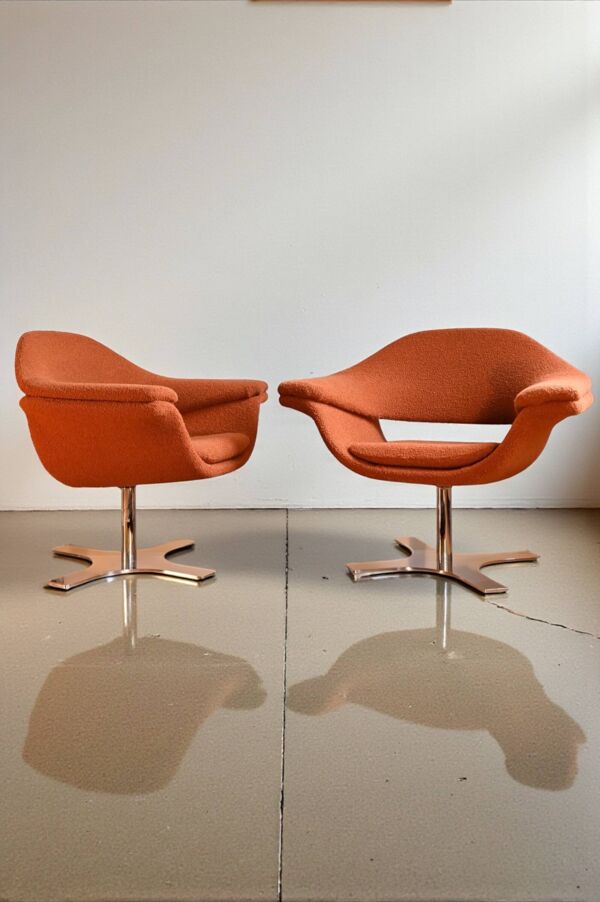 Paire de fauteuils Hi-Cove pivotants - Ferruccio Laviani pour Molteni & Cie