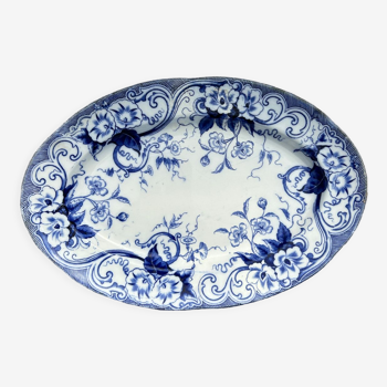 Plat ovale Flora Creil et Montereau 1880