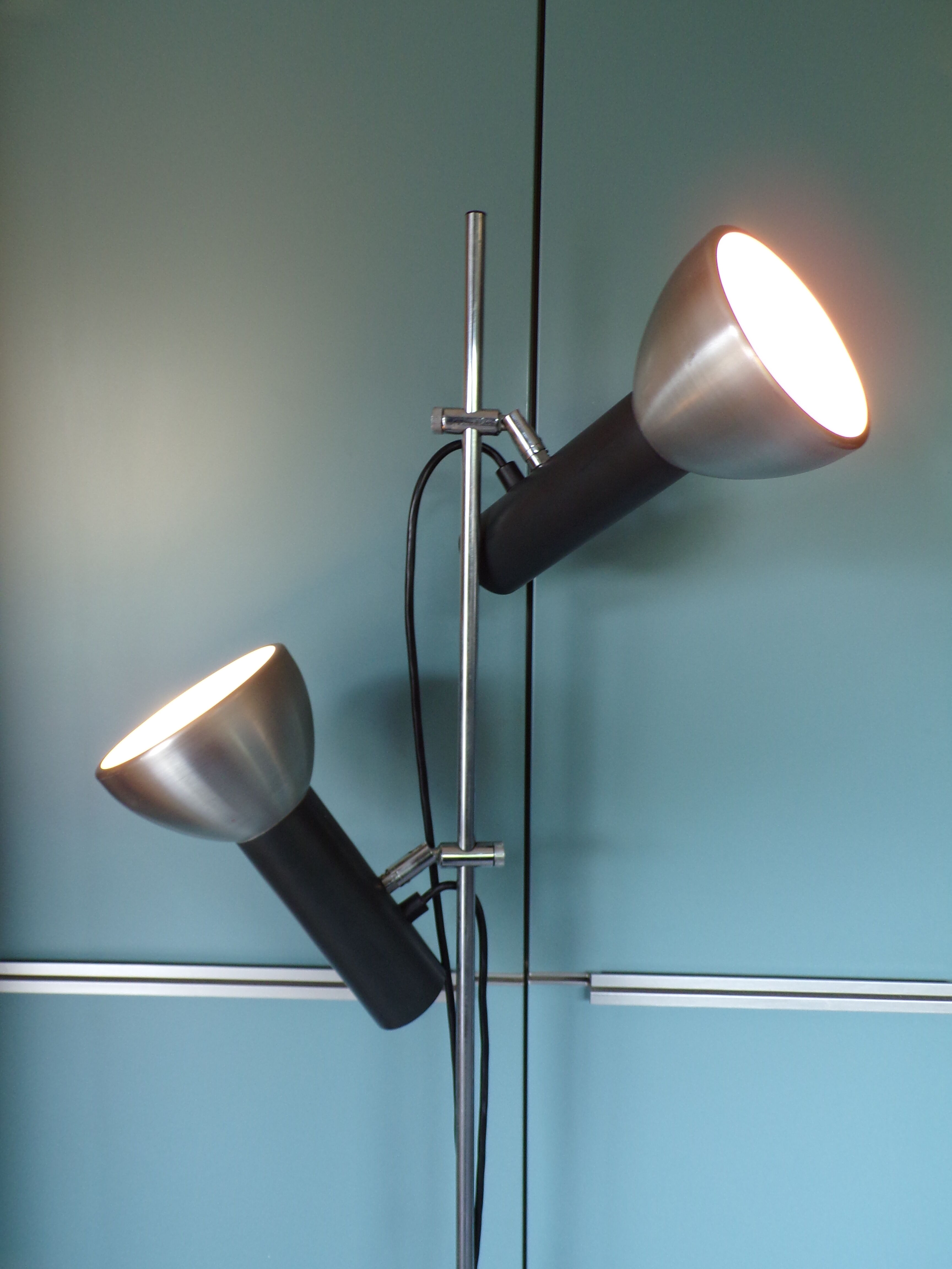 Vintage German floor lamp 2 lights