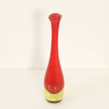 Narrow-necked Murano glass vase, Italy 1960s
