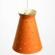 Beautiful Mid Century Modern Diabolo perforated metal sheet pendant lamp
