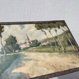 Petit tableau impressionniste paysage
