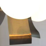 Vintage Pendant Light Yugoslavia 1970 Hanging Lamp Brutalist Copper Sputnik