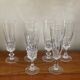 6 Arques crystal champagne glasses
