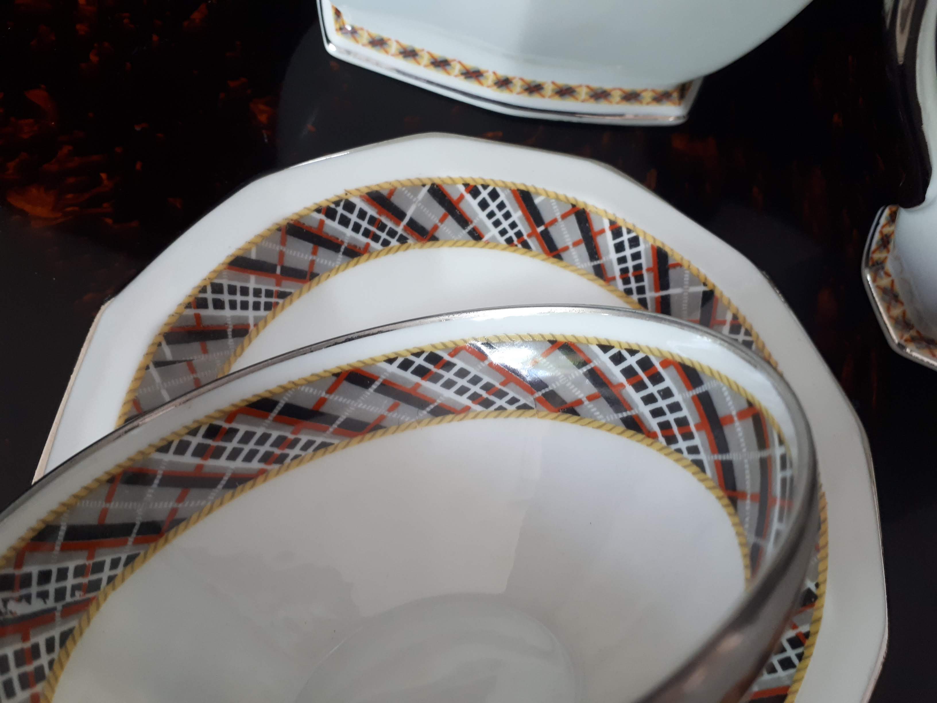 Art deco porcelain service Bernardaud Limoges