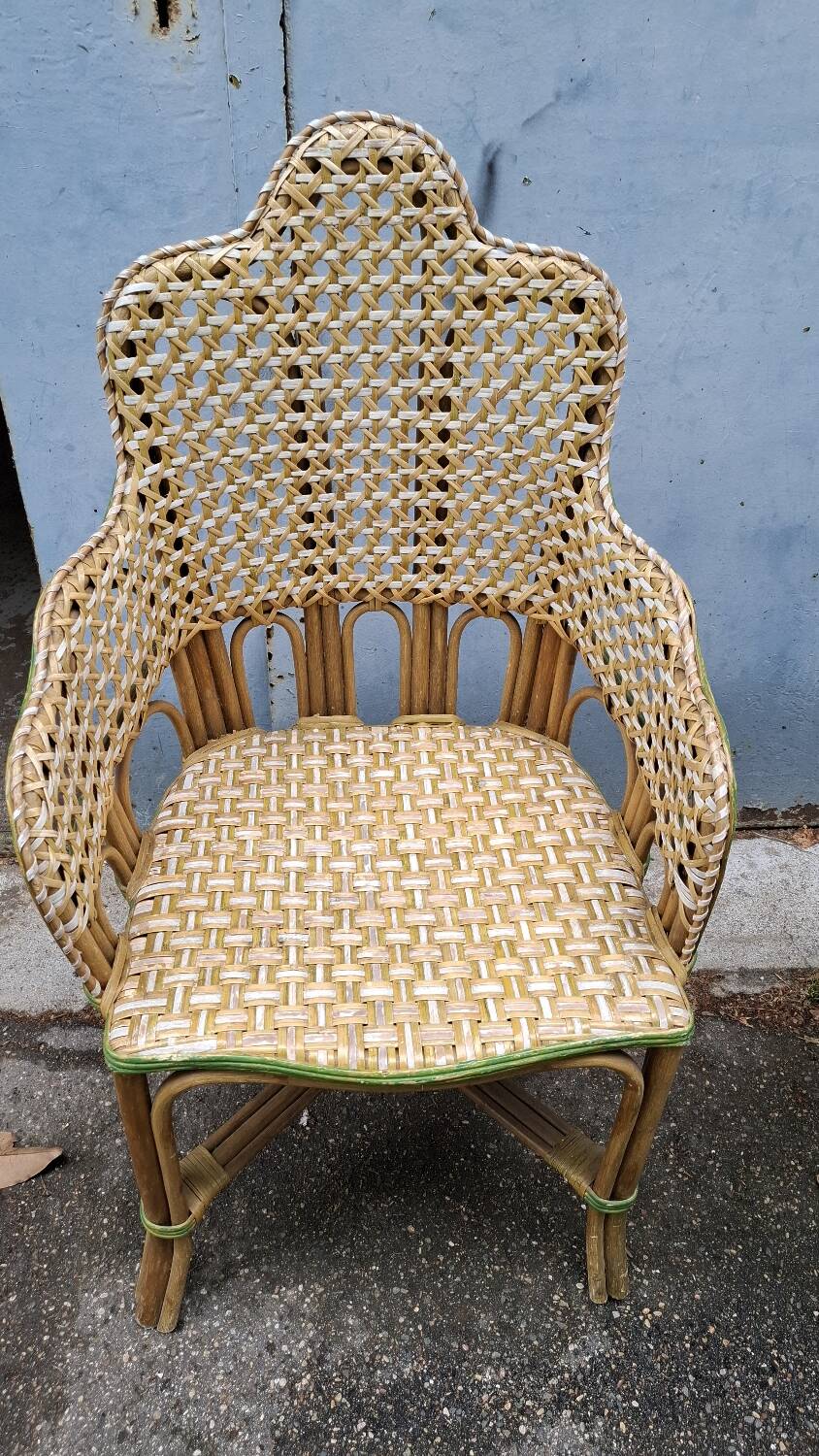 Vintage rattan lounge