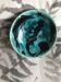 Pretty blue enamel bowl, signed "Courtade 81"