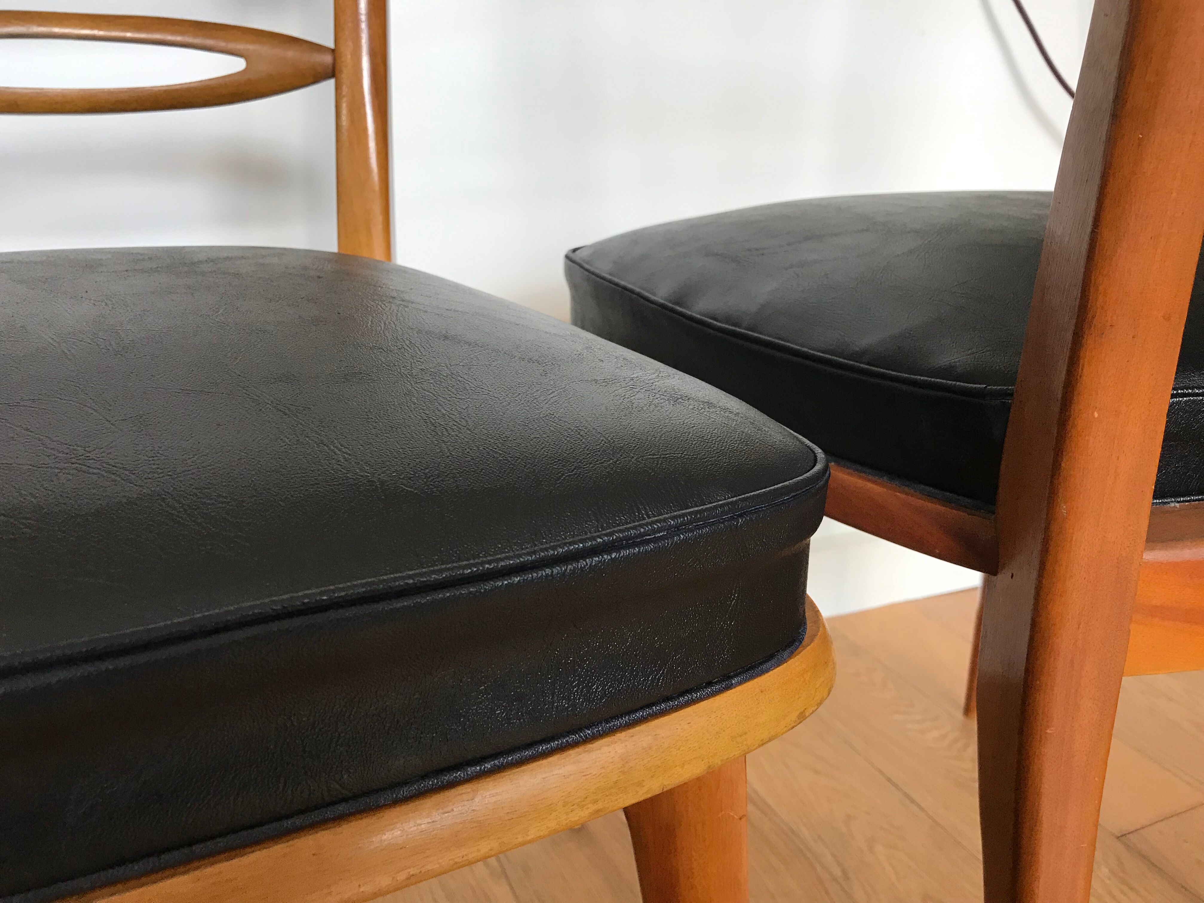 Pair of wooden chairs