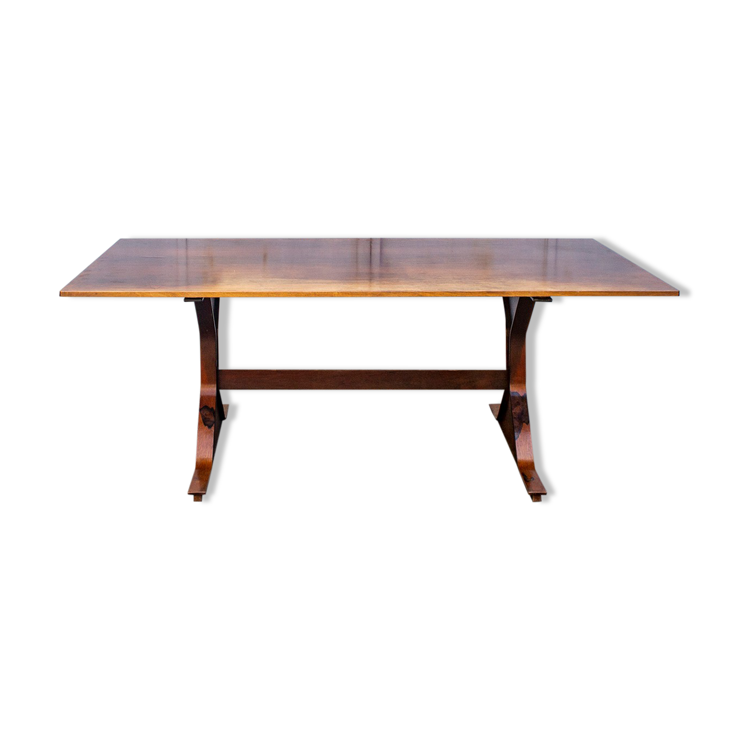 Rosewood table by Gianfranco Frattini for Bernini Italia Year 1957