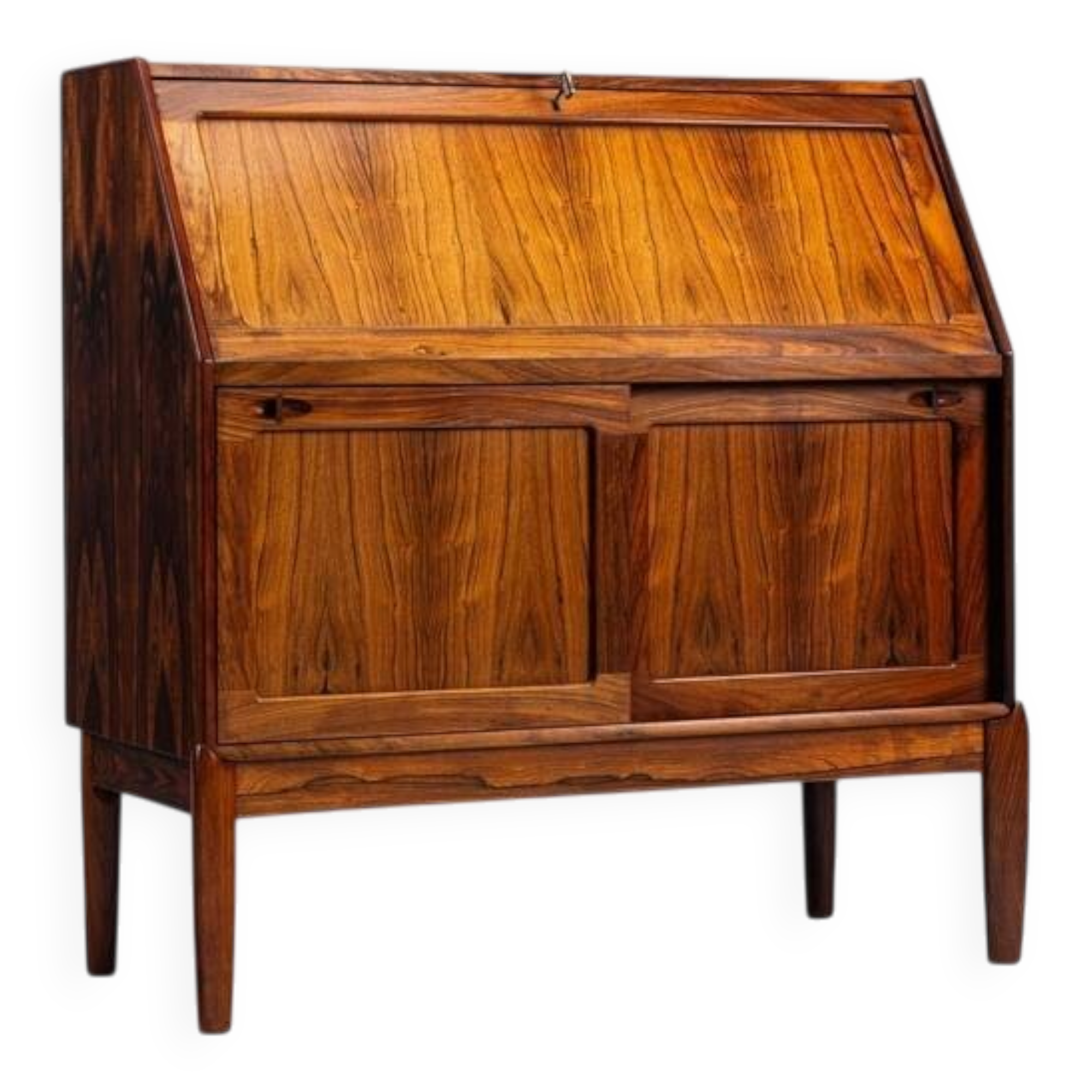 Cabinet secrétaire H.W. Klein en palissandre Bramin Danemark 1960