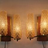 Pair of Midcentury Wall Lamps Sego Armatur, Sweden, 1960s