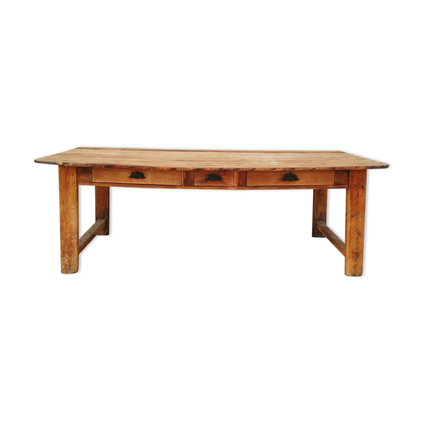 19th century larch farm table
