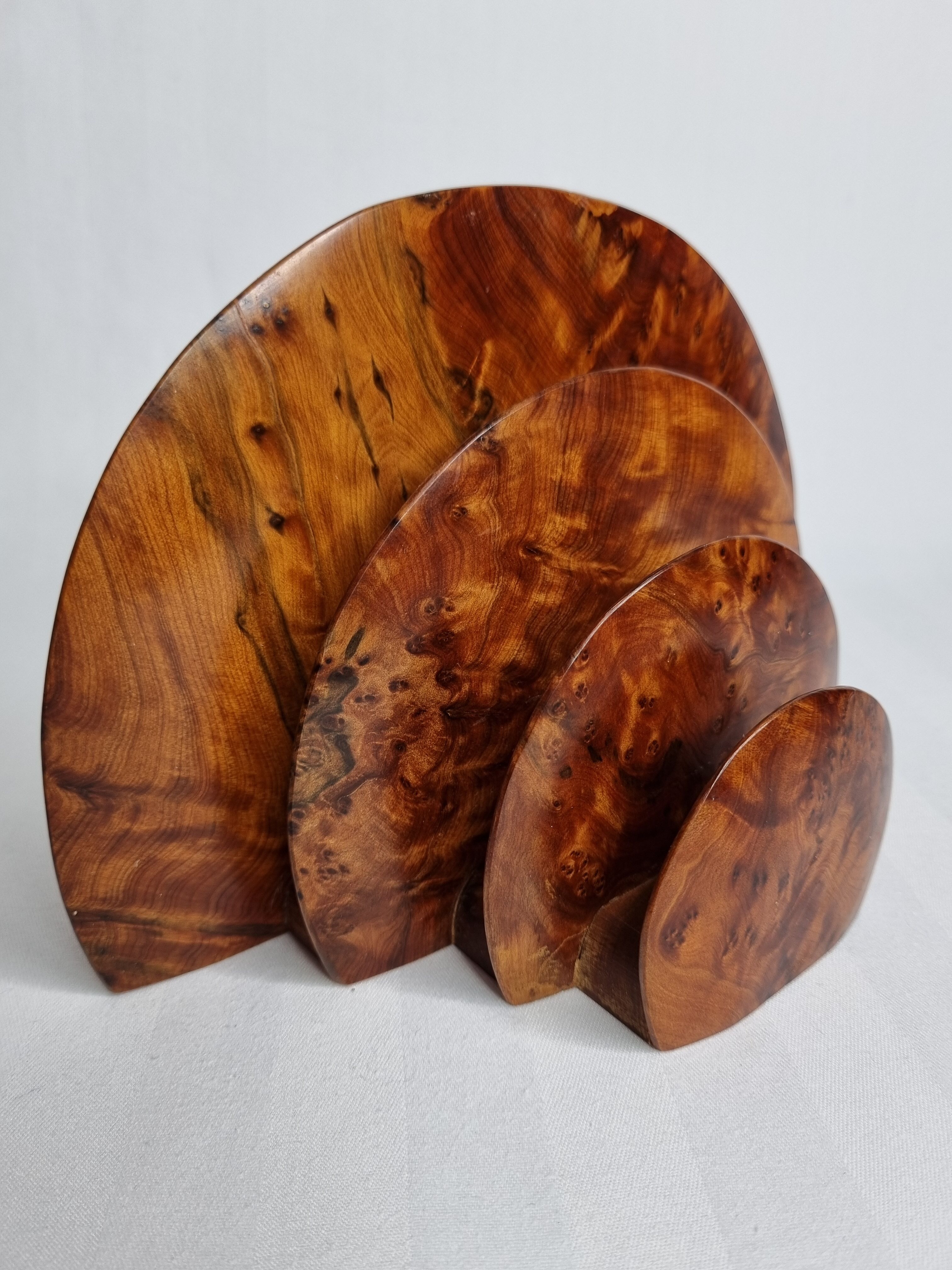 Door letters art deco bramble of walnut