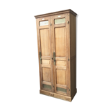 Former wardrobe of the Bank of France in light oak, 2 doors, years 30
