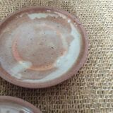 3 stoneware dessert plates