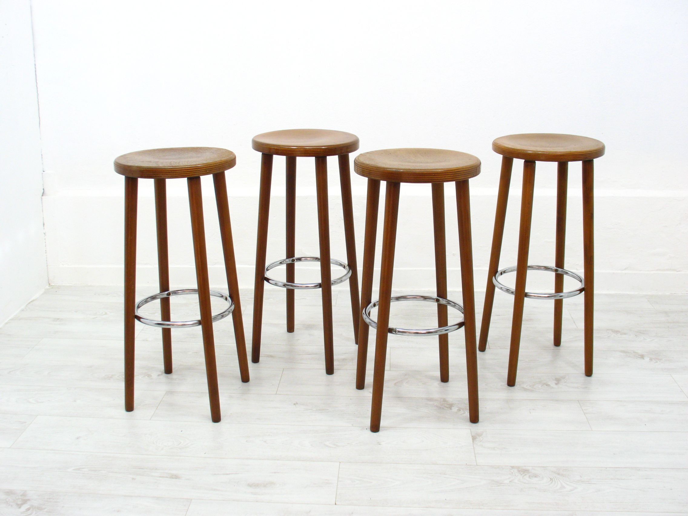 4 bar stools, 1970s