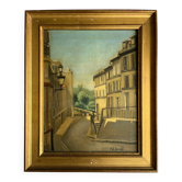 Tableau : huile sur panneau Ancienne ruelle