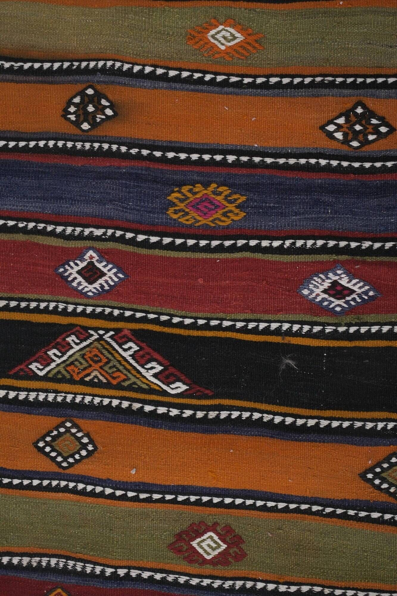 Vintage Turkish hallway rug 67x592 cm
