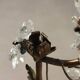 Antique golden metal chandelier, Italy, 20th century