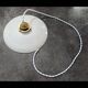Old hanging lampshade white opaline Art Deco 1930 Ø 25.8 cm TBE