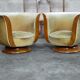 Pair of Art Deco armchairs 1930 "Le Malandre"