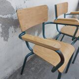 Paire de fauteuils de maître d'école