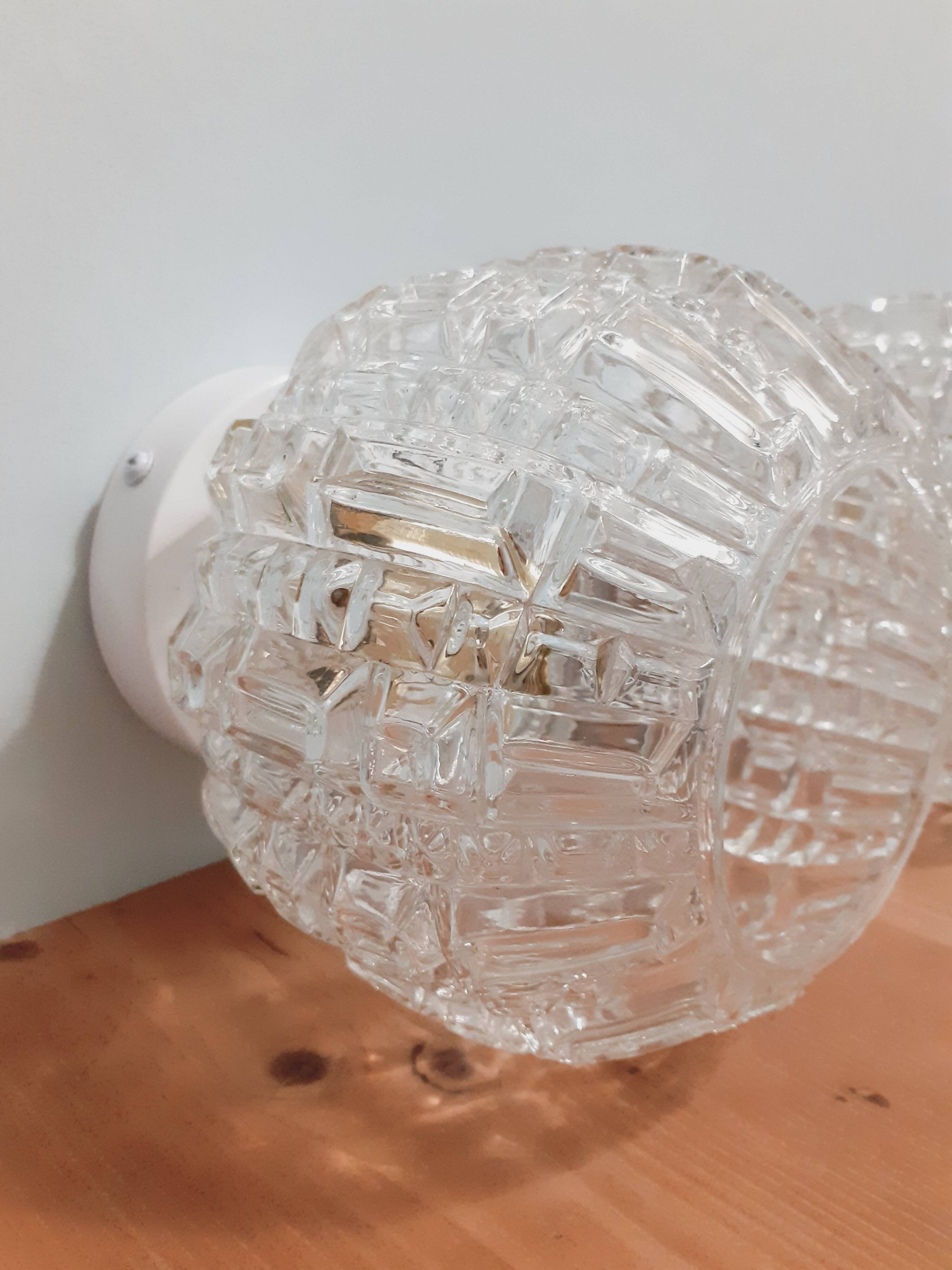 Pair of vintage globe wall lights