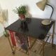 Desserte range vinyles vintage