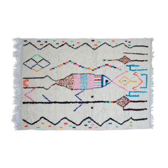 Colorful Berber Carpet 255 X 143cm