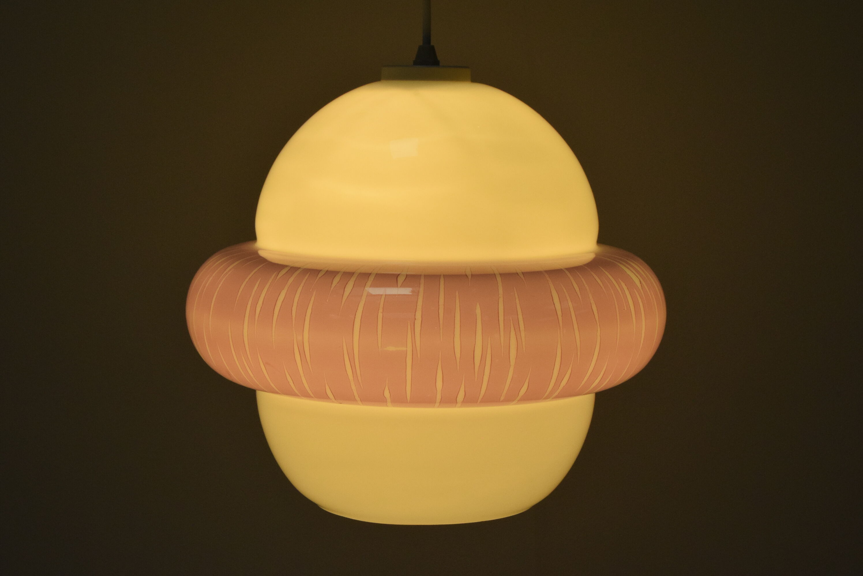 Mid-century glass pendant,1960's