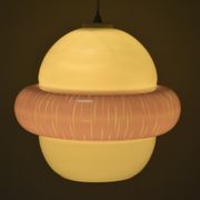 Suspension en verre du milieu du siècle, années 1960