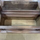 Vestiaire en chêne de la fin XIXème avec sa jardinière