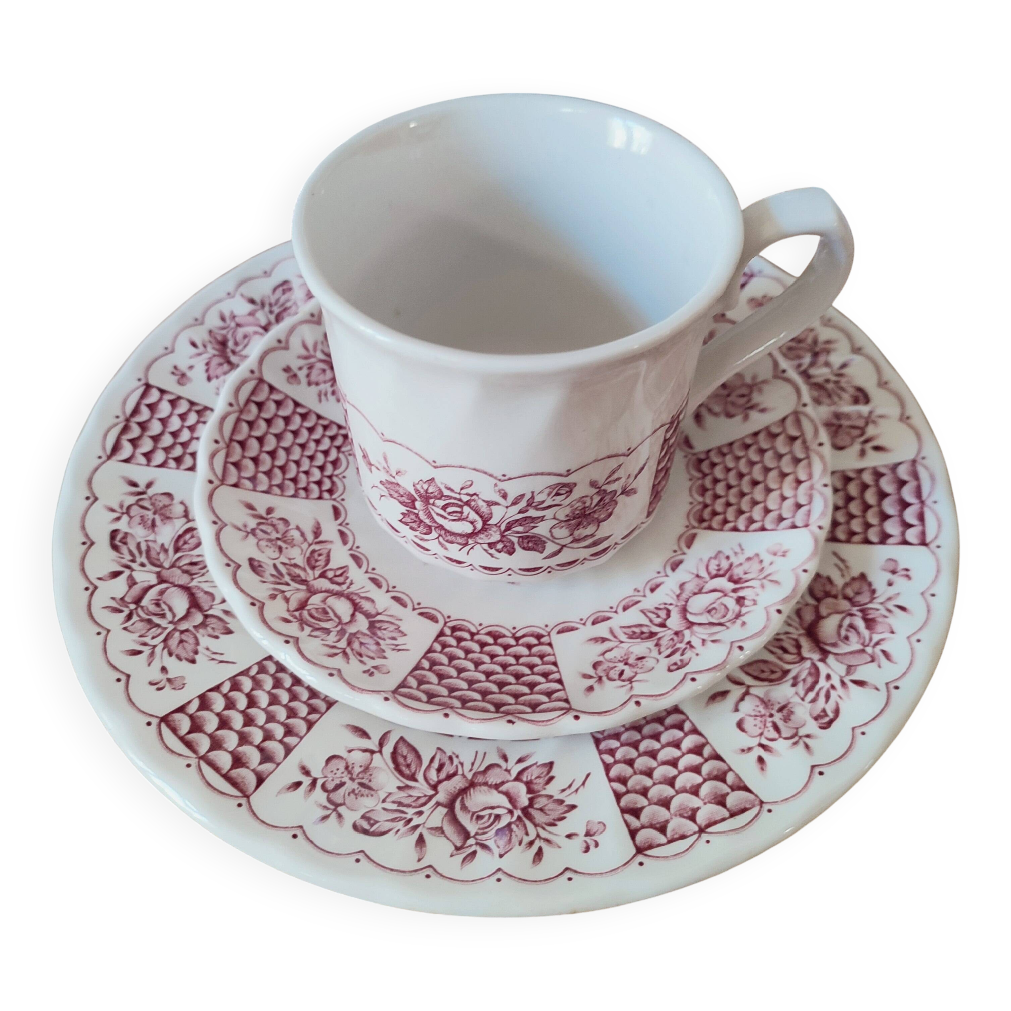 Churchill 24-piece earthenware dessert service, the Georgian collection