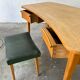 Curved oak desk - 40s