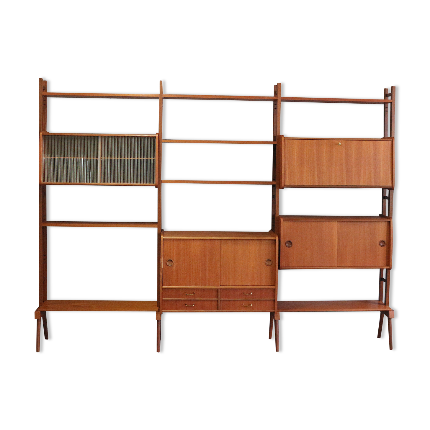 Mid century teak shelf, 1960's Norway